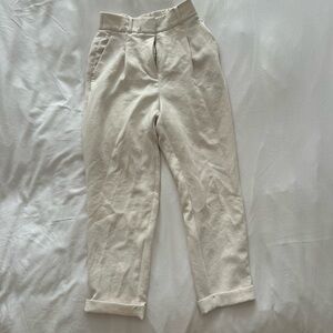 Aritzia Cream Trousers